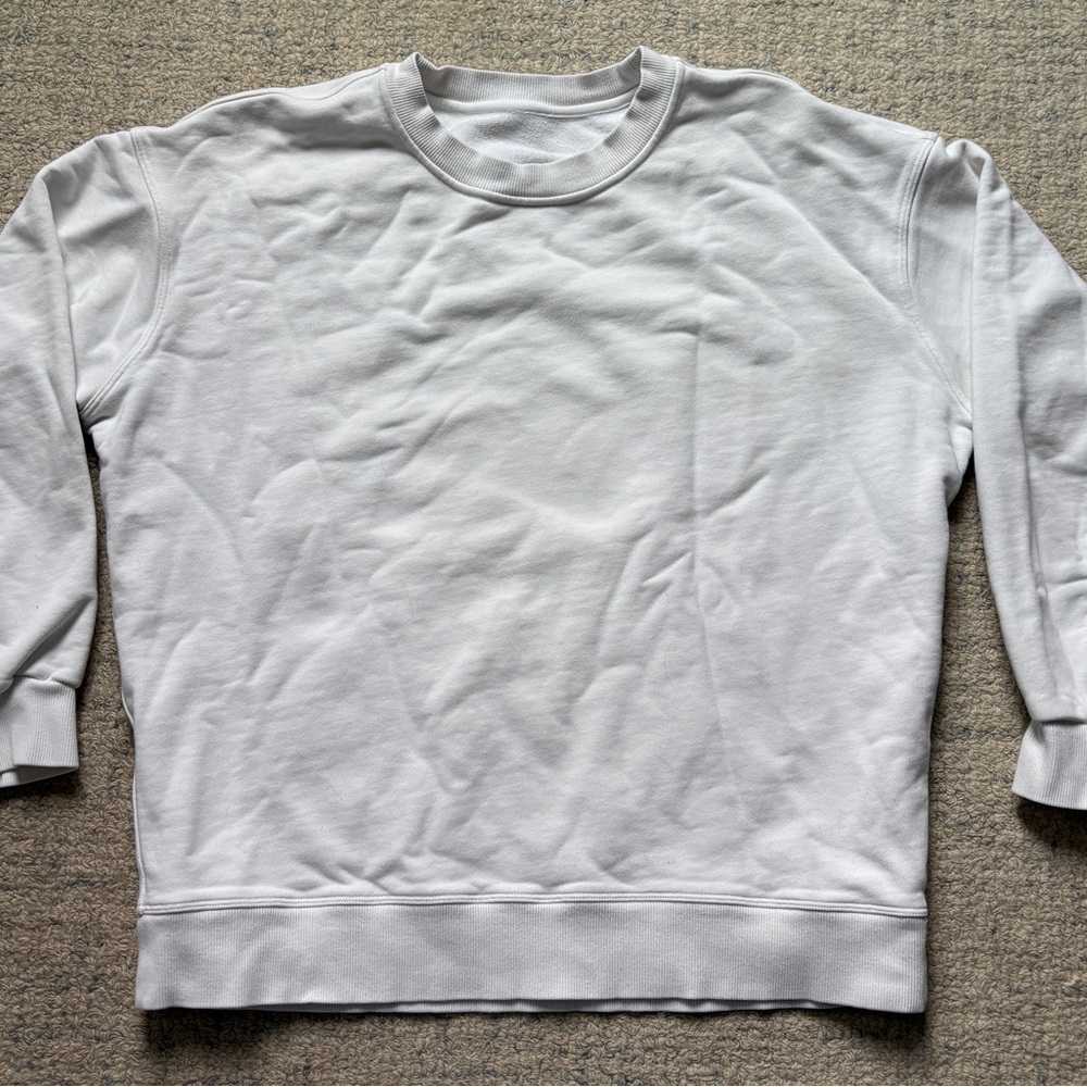 Women’s White Lululemon Crewneck